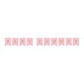 Creative Converting Pink and Gold Celebration Baby Shower Banner, 69.5"x6", 12PK 346387
